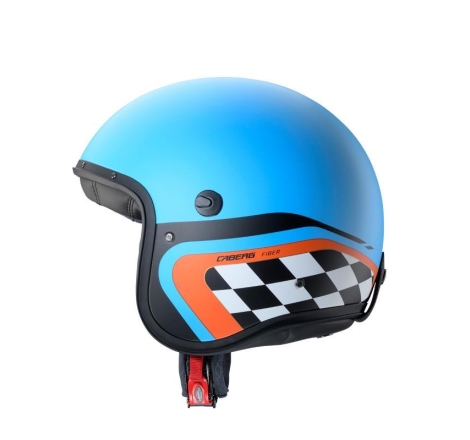 Casco Jet Caberg Freeride X Daytona Azzurro Opaco Nero Arancio