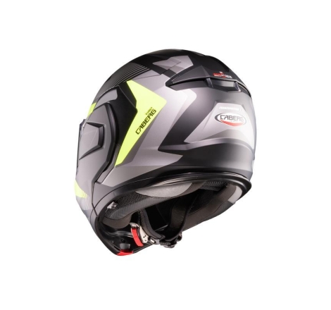 Casco Caberg Modulare TRIP LUNAR Nero Opaco Grigio Giallo Fluo