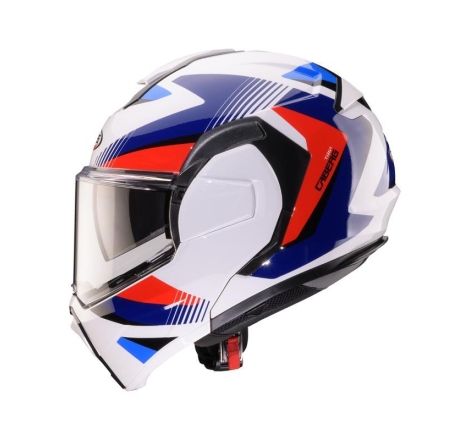 Casco Caberg Modulare TRIP LUNAR Bianco Rosso Blu Azzurro