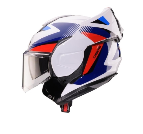 Casco Caberg Modulare TRIP LUNAR Bianco Rosso Blu Azzurro