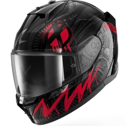 Casco Integrale Shark D-SKWAL 3 SHIEVER Nero Antracite Rosso