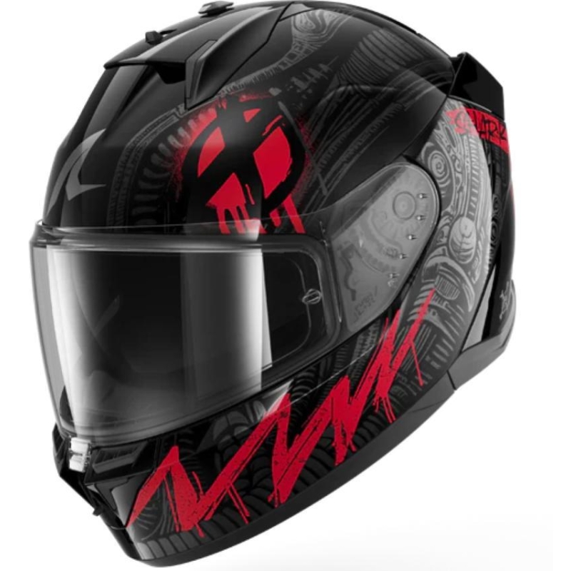 Casco Integrale Shark D-SKWAL 3 SHIEVER Nero Antracite Rosso