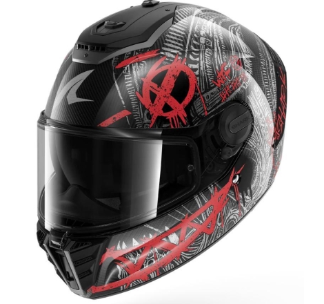Casco Integrale Shark SPARTAN RS CARBON SHIEVER Carbonio Antracite Rosso