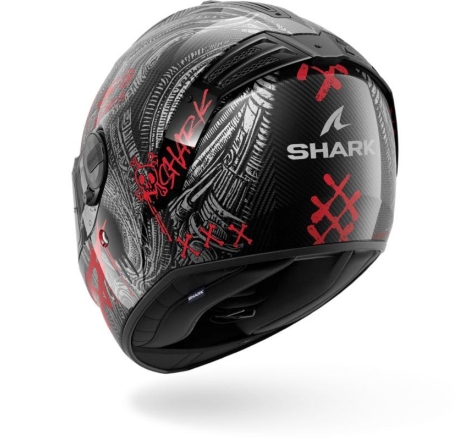 Casco Integrale Shark SPARTAN RS CARBON SHIEVER Carbonio Antracite Rosso