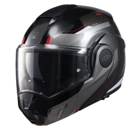 Casco Modulare Mph Artra Nero Titanio Rosso