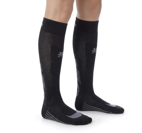 Calze Lunghe Sixs MOT 3 Rinforzate Nero Grigio