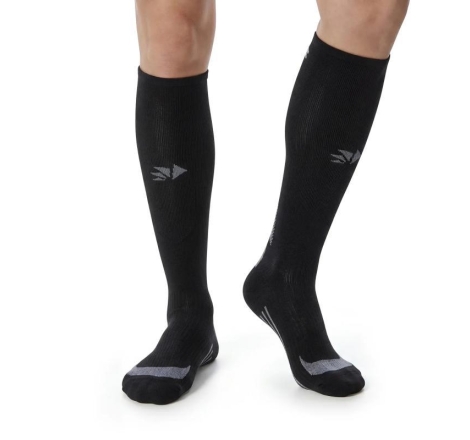 Calze Lunghe Sixs MOT 3 Rinforzate Nero Grigio