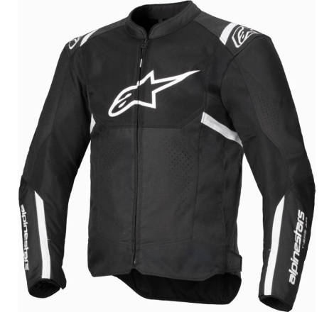 Giubbino Moto tessuto Alpinestars T-SPS AIR V2 Nero Bianco