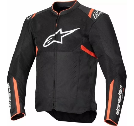 Giubbino Moto tessuto Alpinestars T-SPS AIR V2 Nero Rosso Fluo