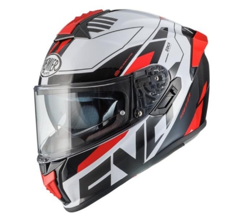 Casco Integrale Premier Evoluzione PR8 Nero Bianco Rosso