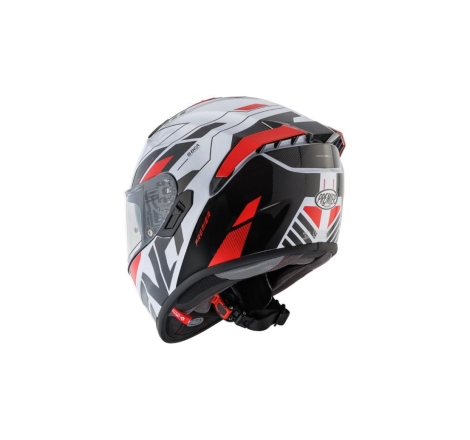 Casco Integrale Premier Evoluzione PR8 Nero Bianco Rosso