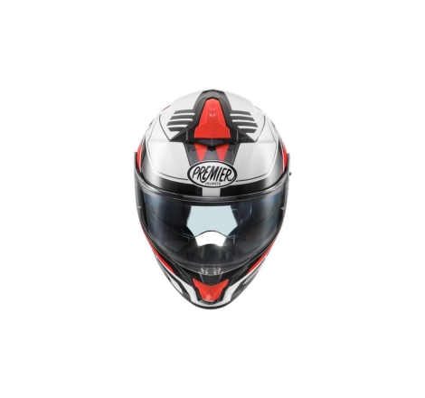 Casco Integrale Premier Evoluzione PR8 Nero Bianco Rosso