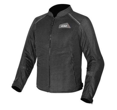 Giubbino moto in Tessuto traforato Estivo Ls2 Breeze Nero