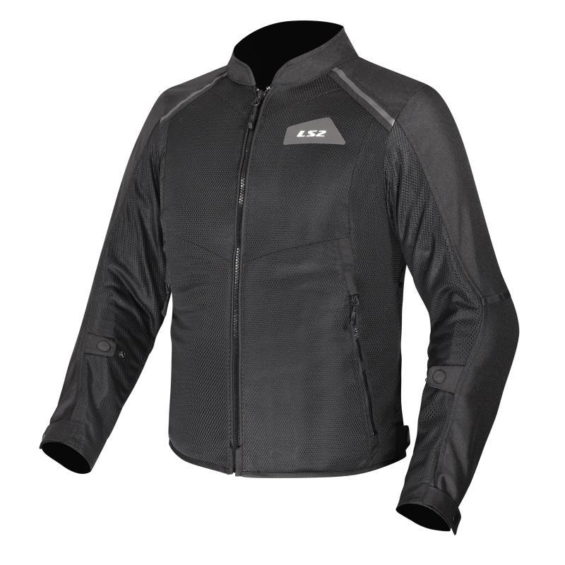 Giubbino moto in Tessuto traforato Estivo Ls2 Breeze Nero