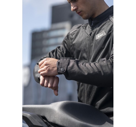 Giubbino moto in Tessuto traforato Estivo Ls2 Breeze Nero