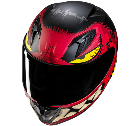 Casco Integrale Hjc Y10 FRANK Nero Rosso Opaco