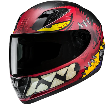 Casco Integrale Hjc Y10 FRANK Nero Rosso Opaco