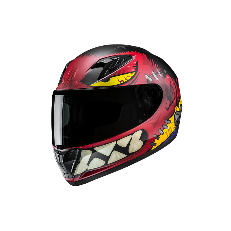 Casco Integrale Hjc Y10 FRANK Nero Rosso Opaco