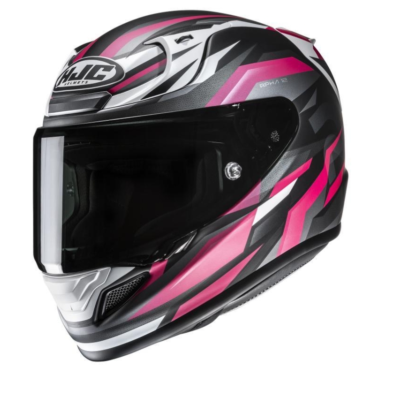 Casco Integrale HJC RPHA 12 DRAVIX Grigio Nero Rosa Opaco
