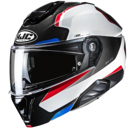 Casco Modulare HJC I91 FELIO Bianco Rosso Blu