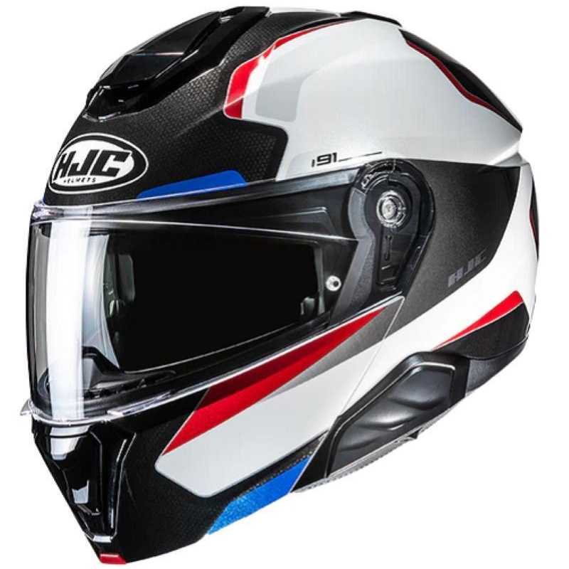 Casco Modulare HJC I91 FELIO Bianco Rosso Blu