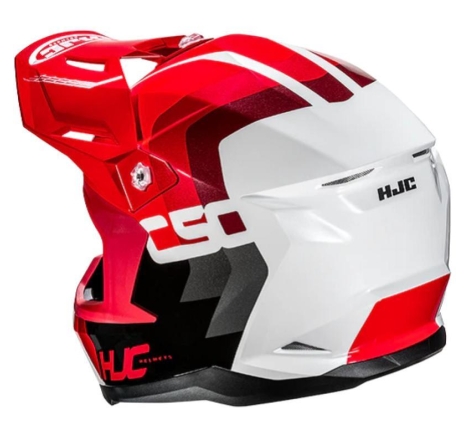 Casco HJC da Cross C50 PRIMAL Rosso Bianco