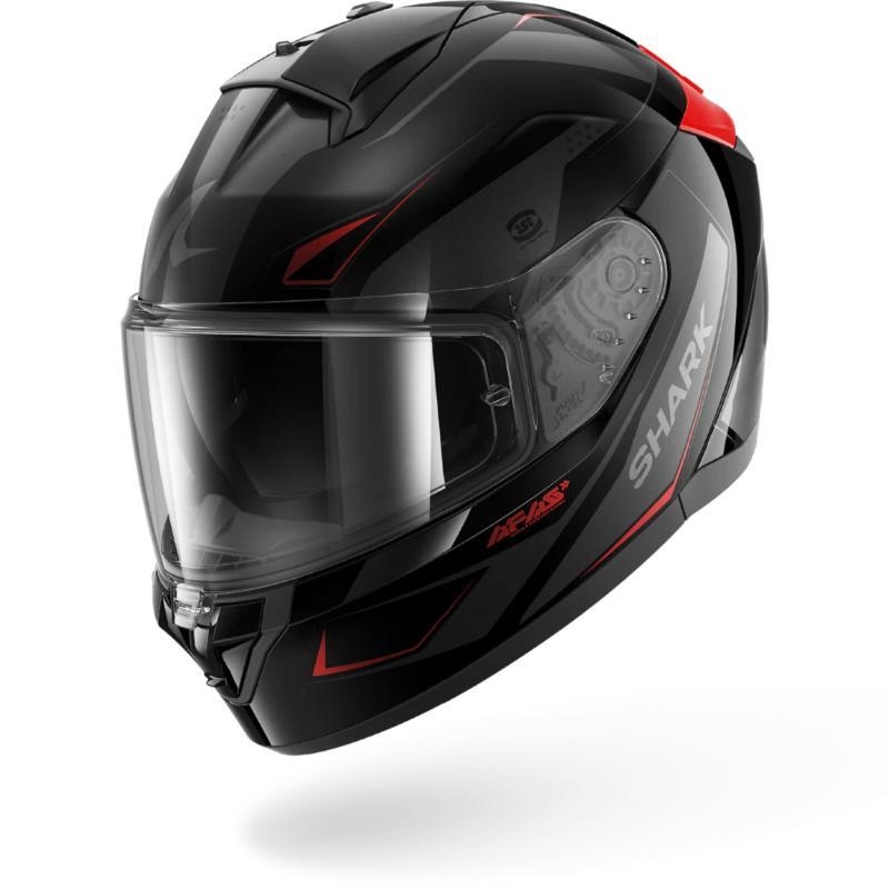 Casco integrale Shark RIDILL 2 MEKARIUM Nero Antracite Rosso