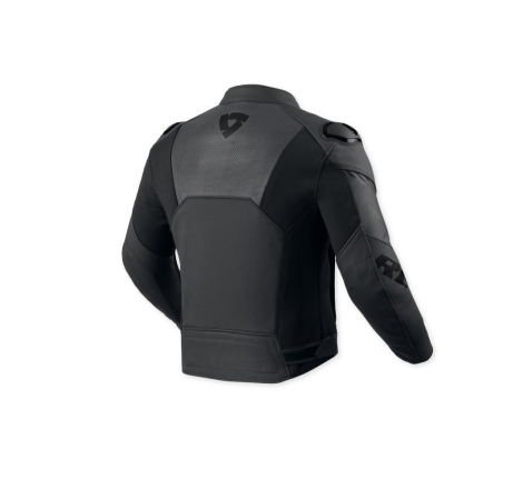Giubbino moto Rev'it in pelle ARGON 3 Nero Antracite