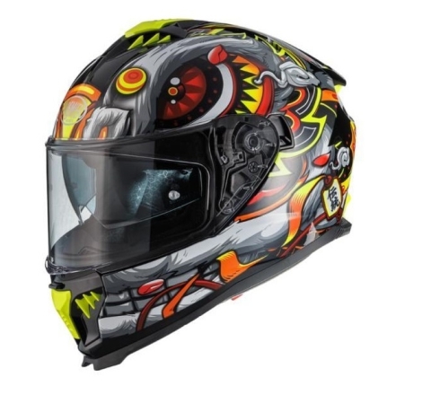 Casco Integrale Premier Typhoon LY12 Nero Grigio Opaco