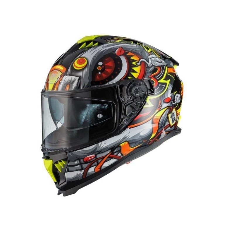 Casco Integrale Premier Typhoon LY12 Nero Grigio Opaco