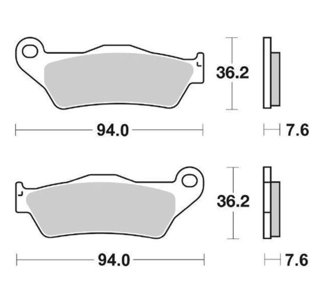 Pastiglie Freno SBS 151 MS Sinterizzate Anteriori - Posteriori