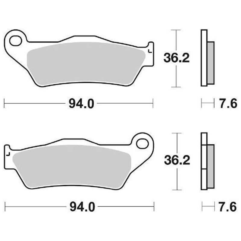 Pastiglie Freno SBS 151 MS Sinterizzate Anteriori - Posteriori