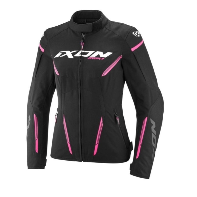 Giubbino moto Ixon STRIKER 2 Donna Nero Rosa