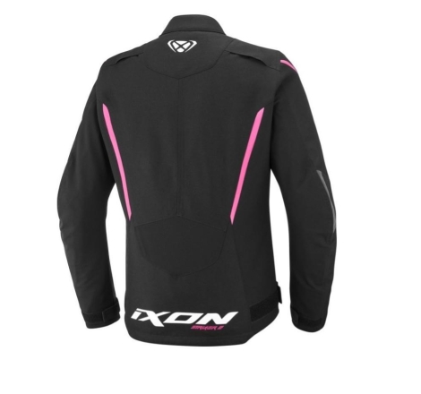 Giubbino moto Ixon STRIKER 2 Donna Nero Rosa