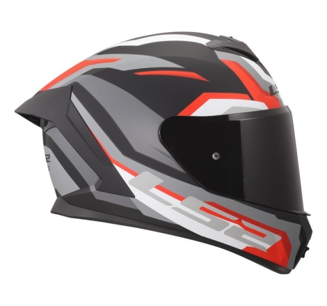 Casco Integrale Ls2 Rapid III Hyper Nero Rosso
