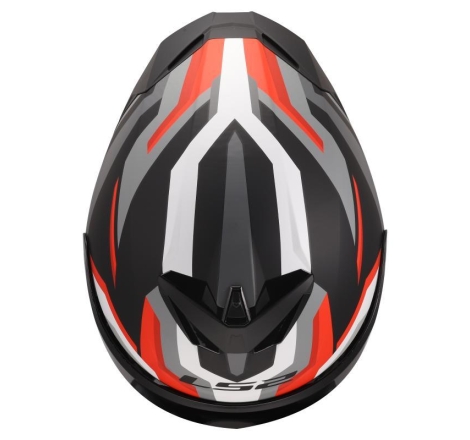 Casco Integrale Ls2 Rapid III Hyper Nero Rosso