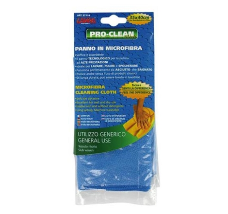 Panno Lampa Pro Clean 35 x 40 cm in Microfibra Tessuto Ritorto