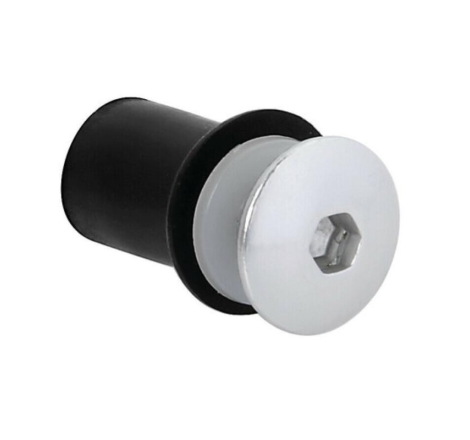 Kit Lampa 91650 per cupolino con dadi gommati con viti e rondelle 5 MA 10 pz - Argento