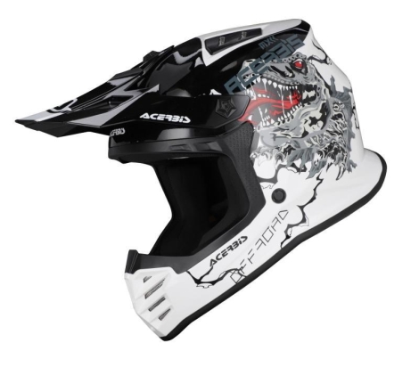 Casco Cross Acerbis PROFILE JUNIOR Bianco Nero