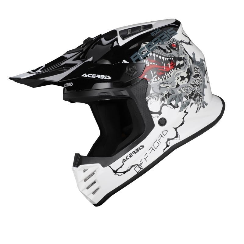 Casco Cross Acerbis PROFILE JUNIOR Bianco Nero