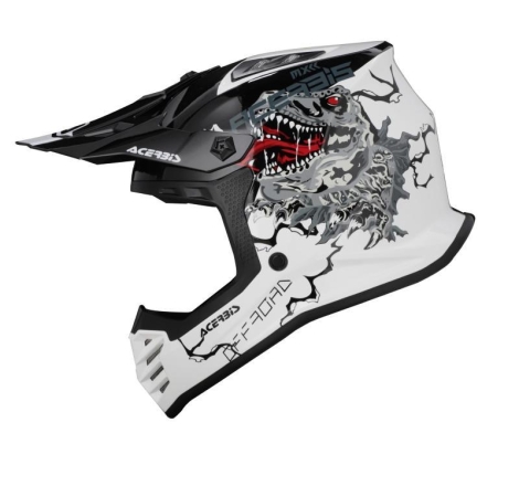 Casco Cross Acerbis PROFILE JUNIOR Bianco Nero