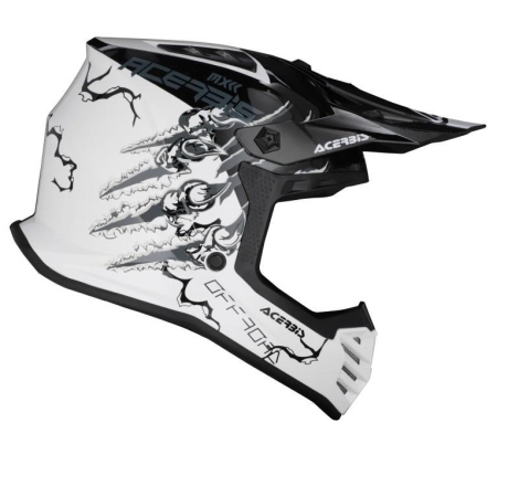 Casco Cross Acerbis PROFILE JUNIOR Bianco Nero