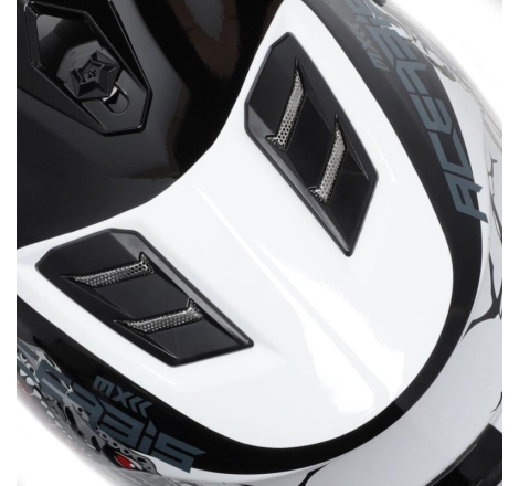 Casco Cross Acerbis PROFILE JUNIOR Bianco Nero