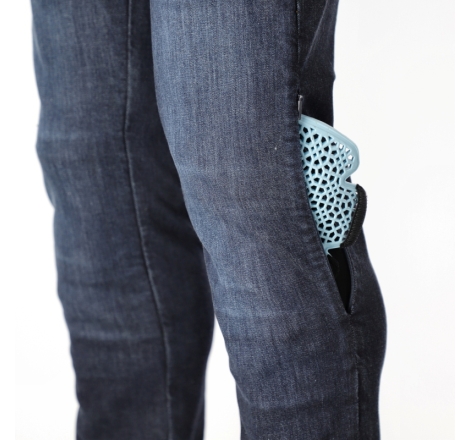 Pantaloni moto Acerbis JEANS SLIM Rinforzato Blu