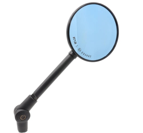 Specchietto Omologato Far 7700 Pieghevole Asta Dritta Nero Lato Sx-Dx
