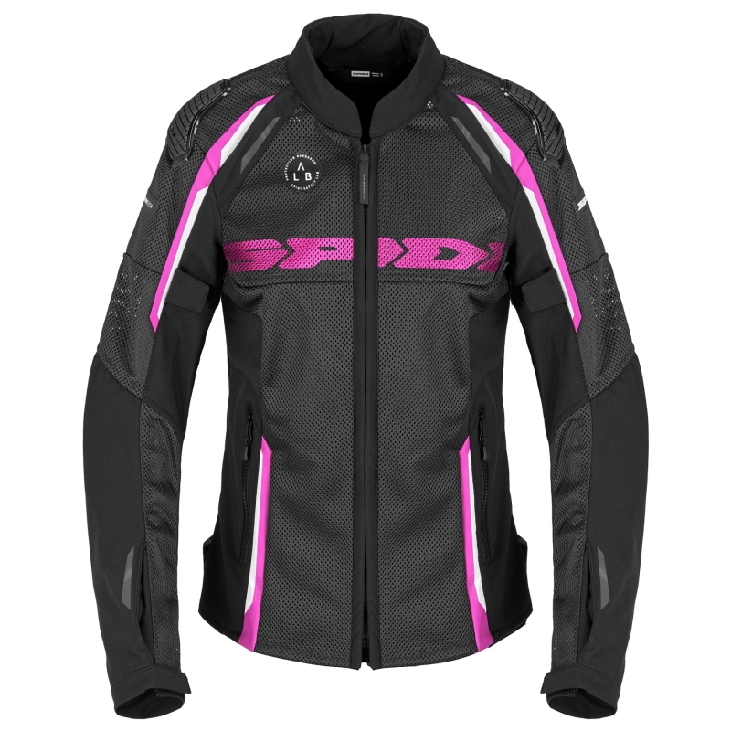 Giubbino Spidi Traforato Race Warrior 2 Net Donna Nero Fucsia