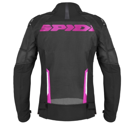 Giubbino Spidi Traforato Race Warrior 2 Net Donna Nero Fucsia
