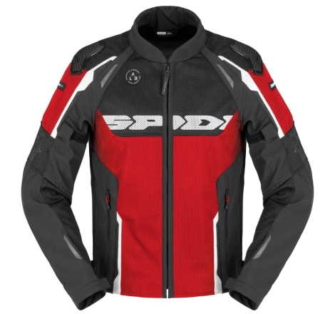 Giubbino Spidi Traforato Race Warrior 2 Net Rosso Nero
