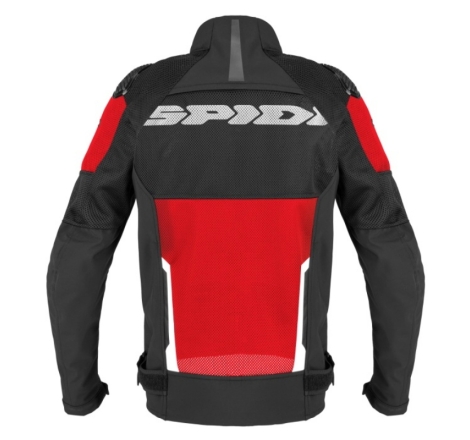 Giubbino Spidi Traforato Race Warrior 2 Net Rosso Nero