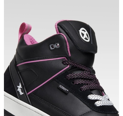 Scarpe Moto Xpd Moto Moto-1 Lady H2out impermeabile Nero Fucsia